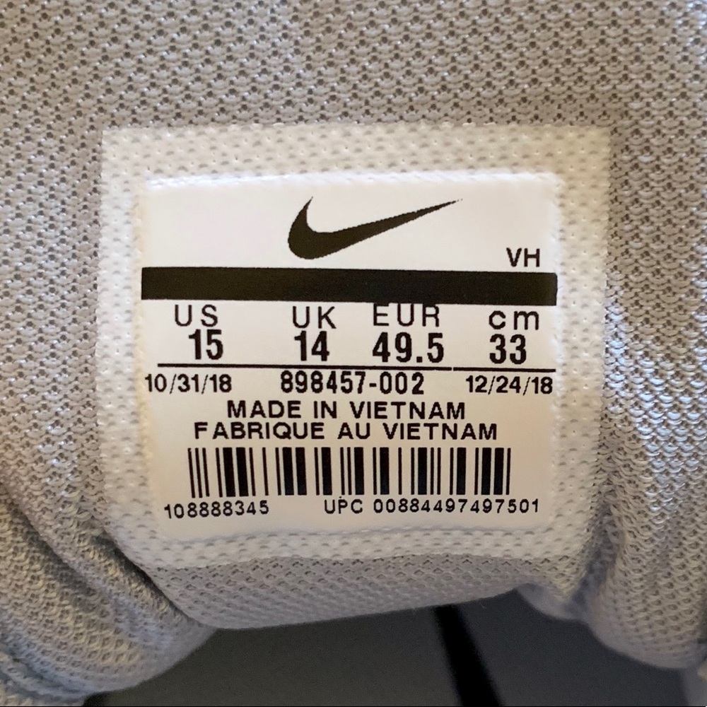 Nike Flex 2017 RN Pure Platinum/ Black Wolf Grey - Picture 8 of 8